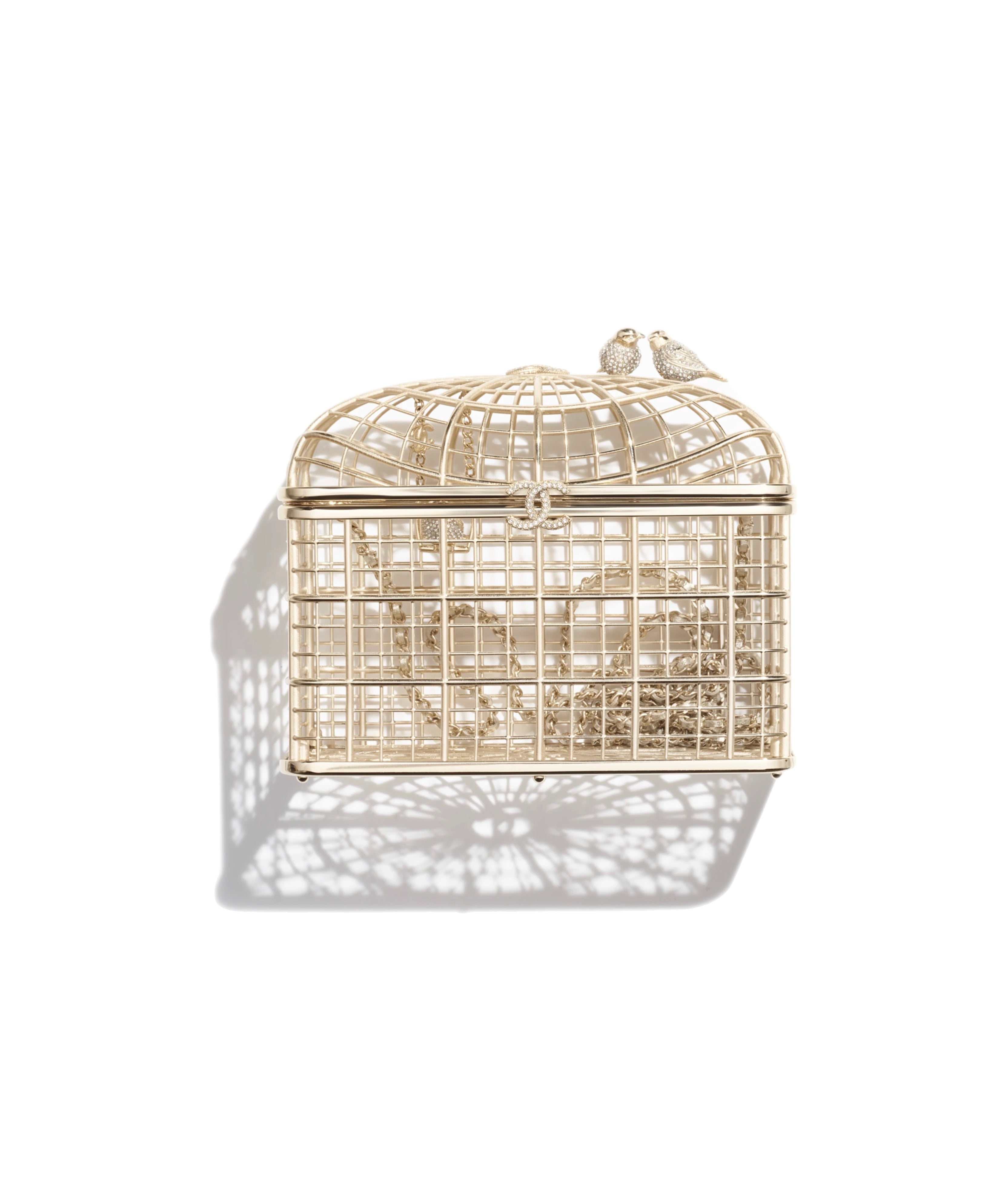 PRE-LOVED CHANEL Minaudiere with Gold Hardware