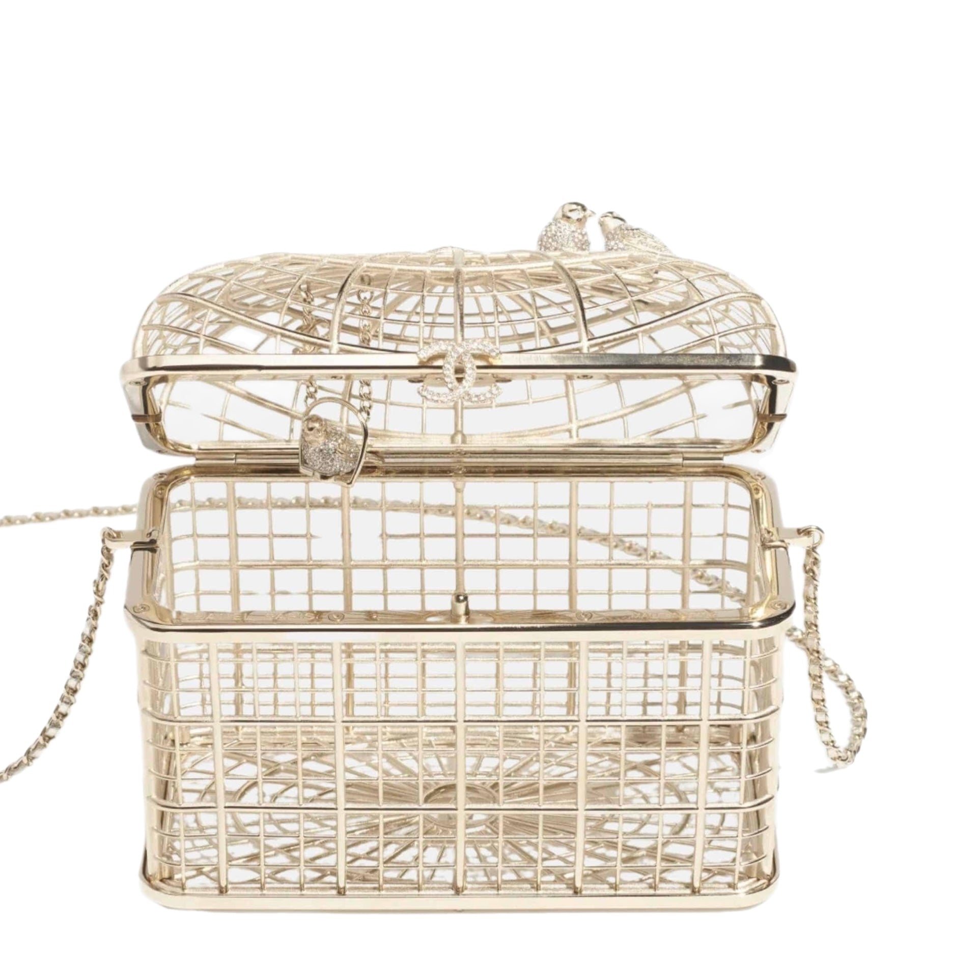 PRE-LOVED CHANEL Minaudiere with Gold Hardware