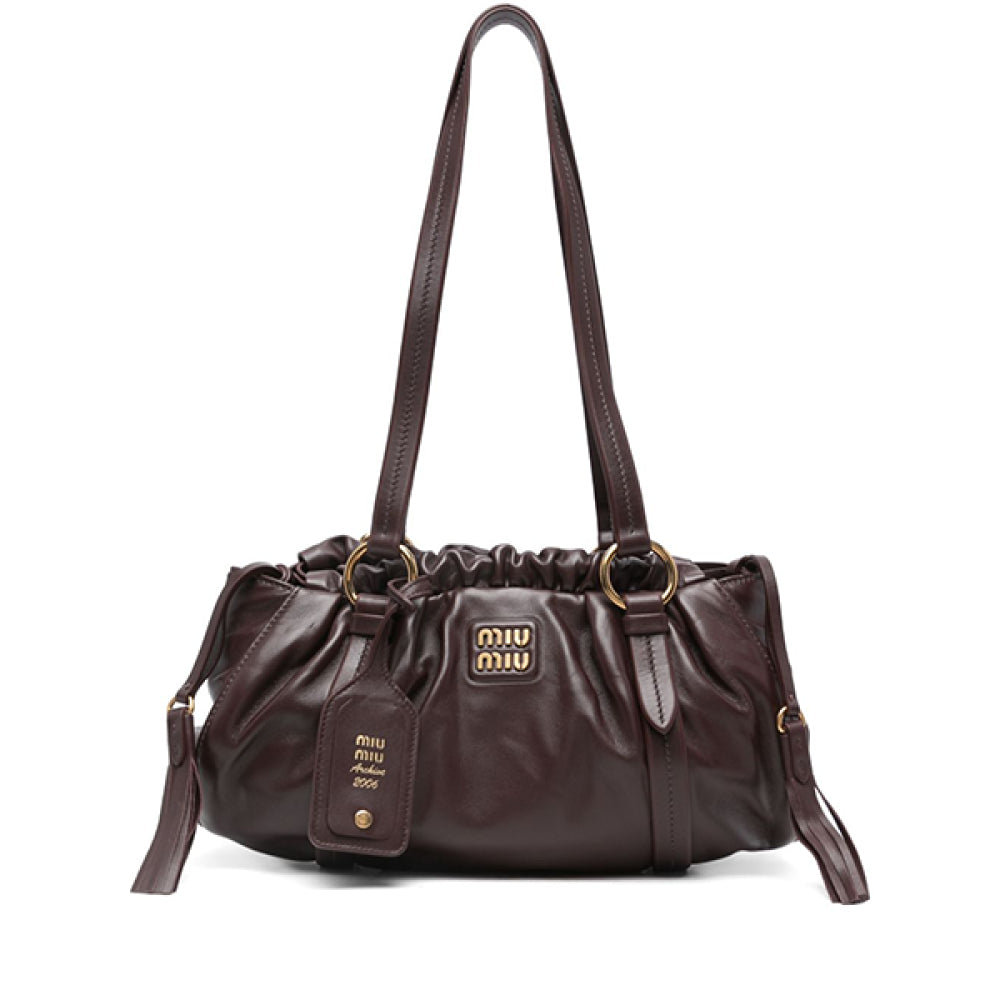 PRE-LOVED MIU MIU Joie Nappa Leather Shoulder Bag