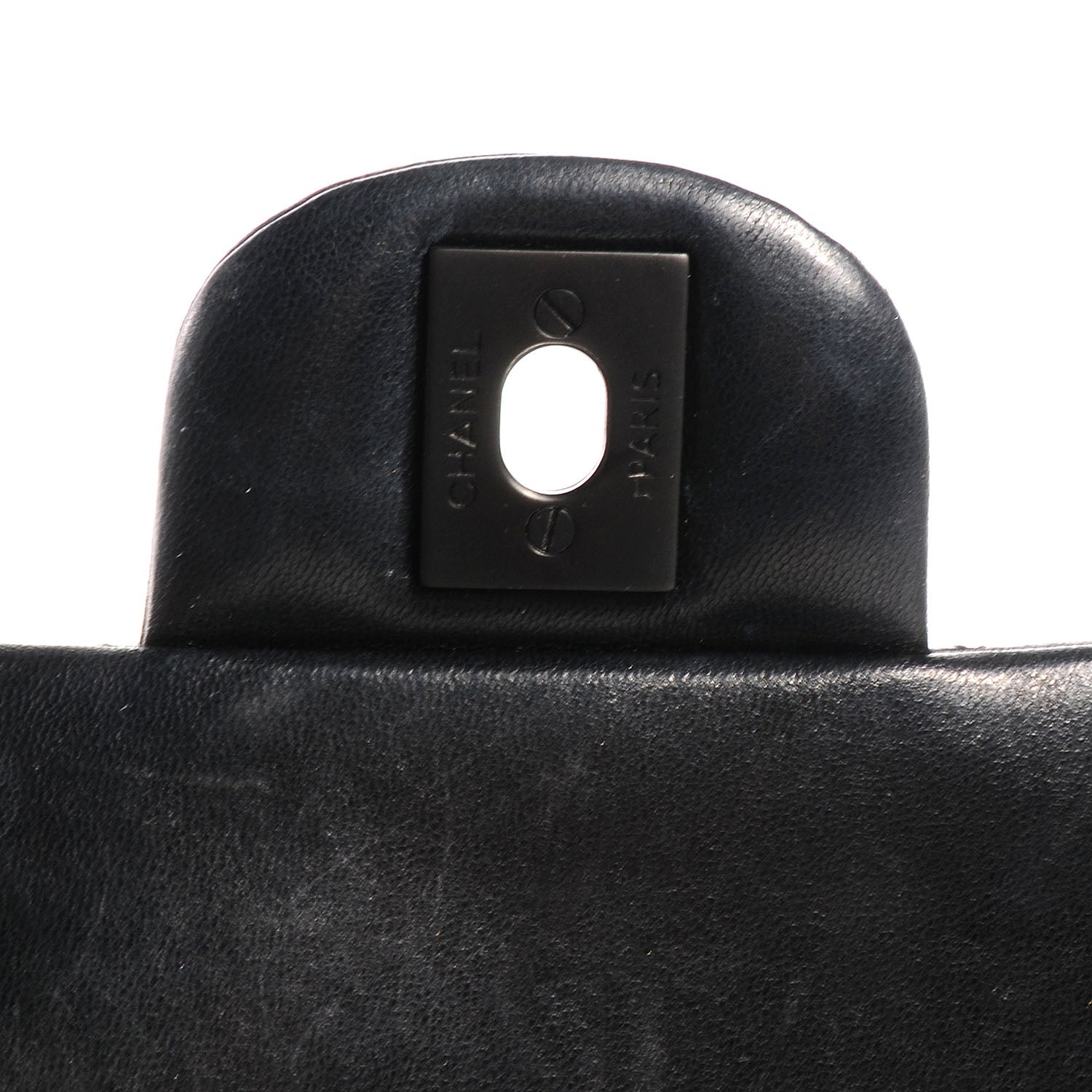 PRE-LOVED CHANEL Classic Lamb Skin Medium Double Flap with Black Hardware