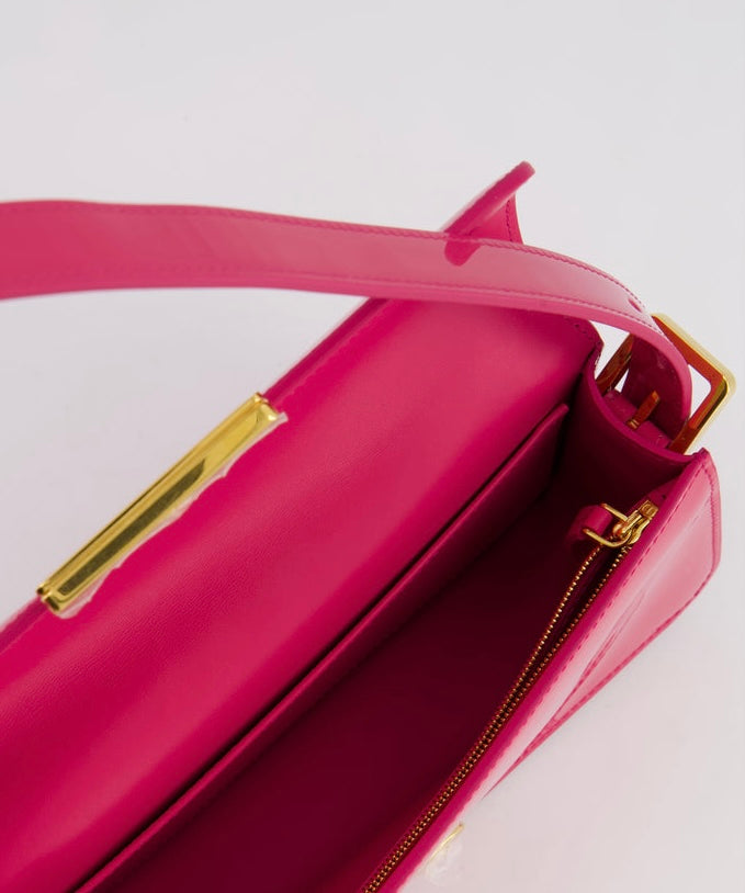 PRE-LOVED Christian Dior Fuchsia Flap Shoulder Bag