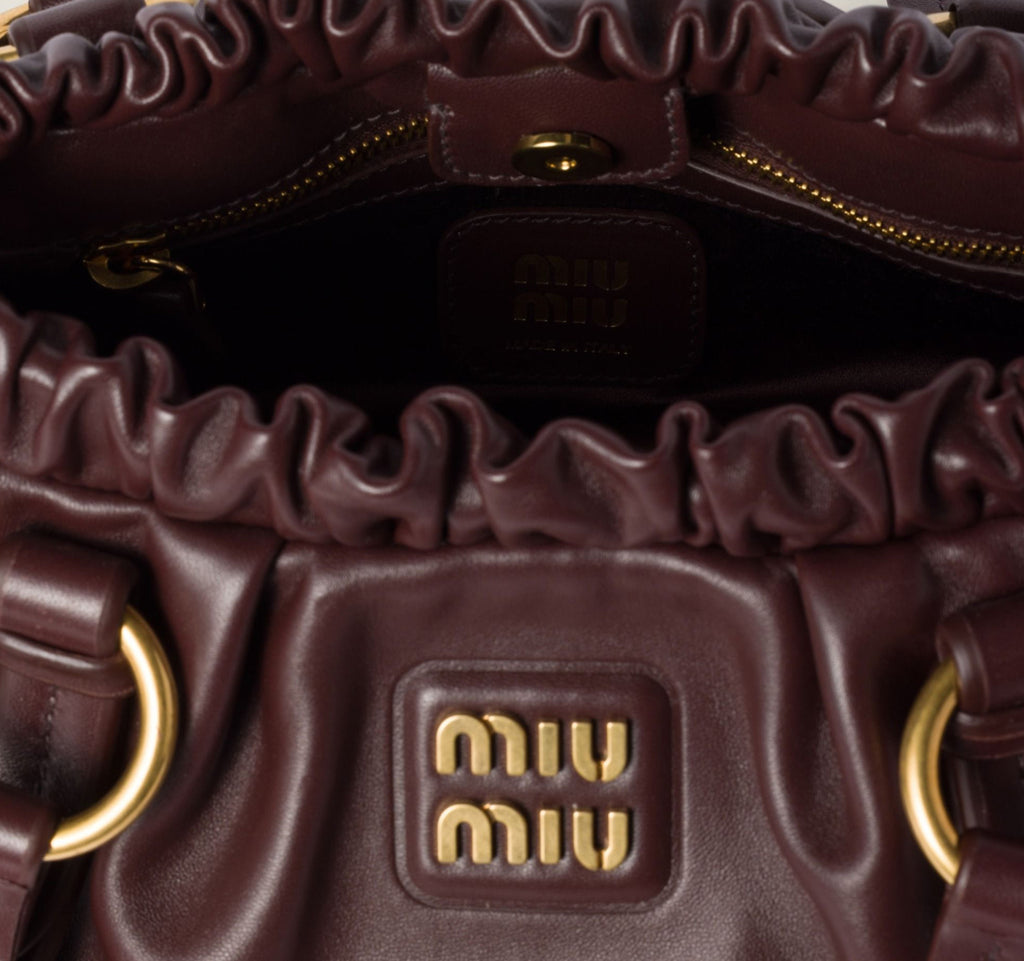 PRE-LOVED MIU MIU Joie Nappa Leather Shoulder Bag