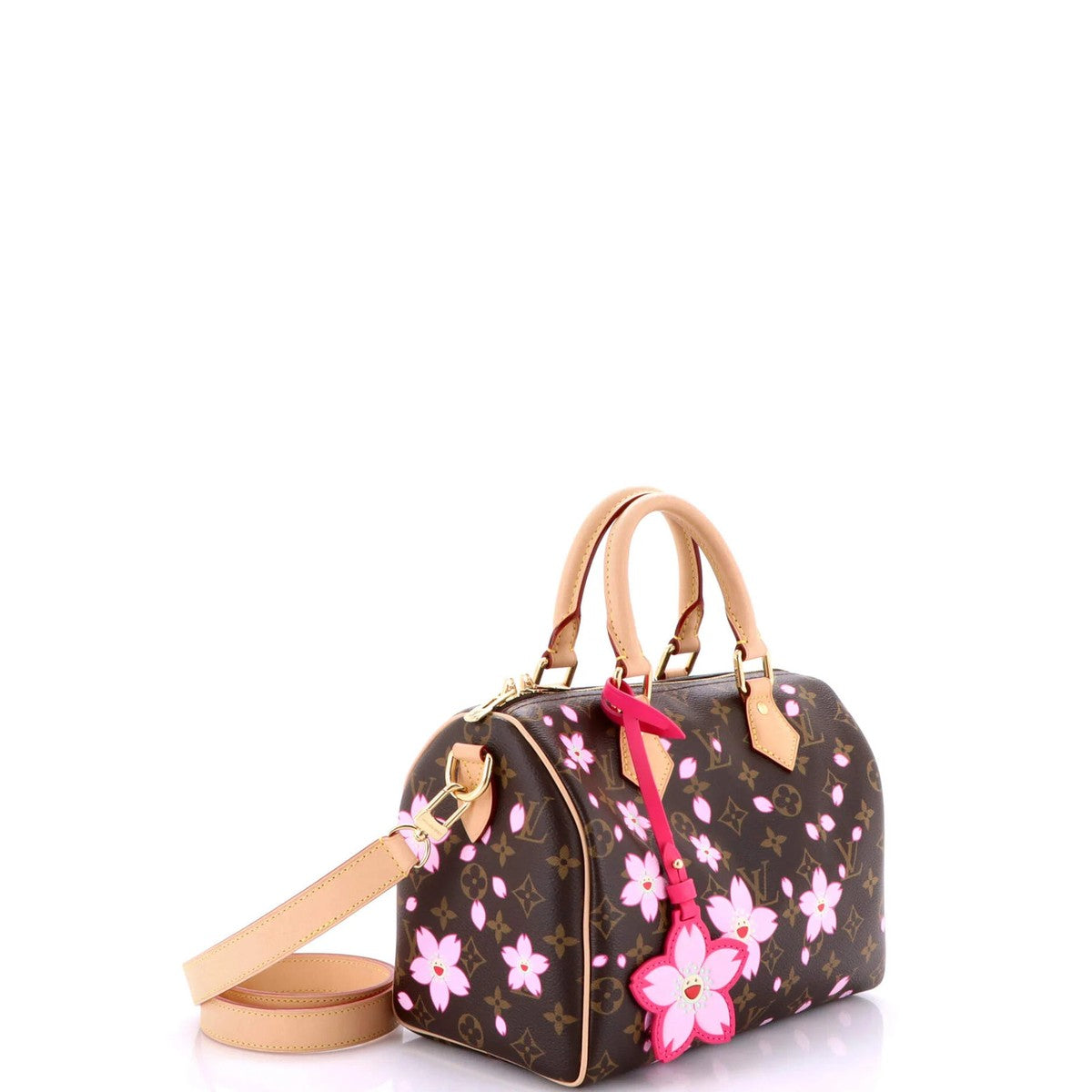 PRE-LOVED Louis Vuitton Cherry Blossom Speedy Bandouliere 25